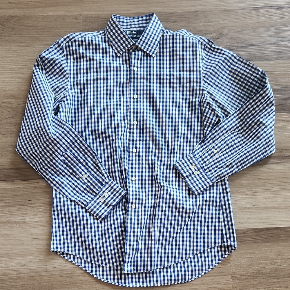 🔥clearance🔥 Polo Ralph Lauren Navy Checkered Shirt
